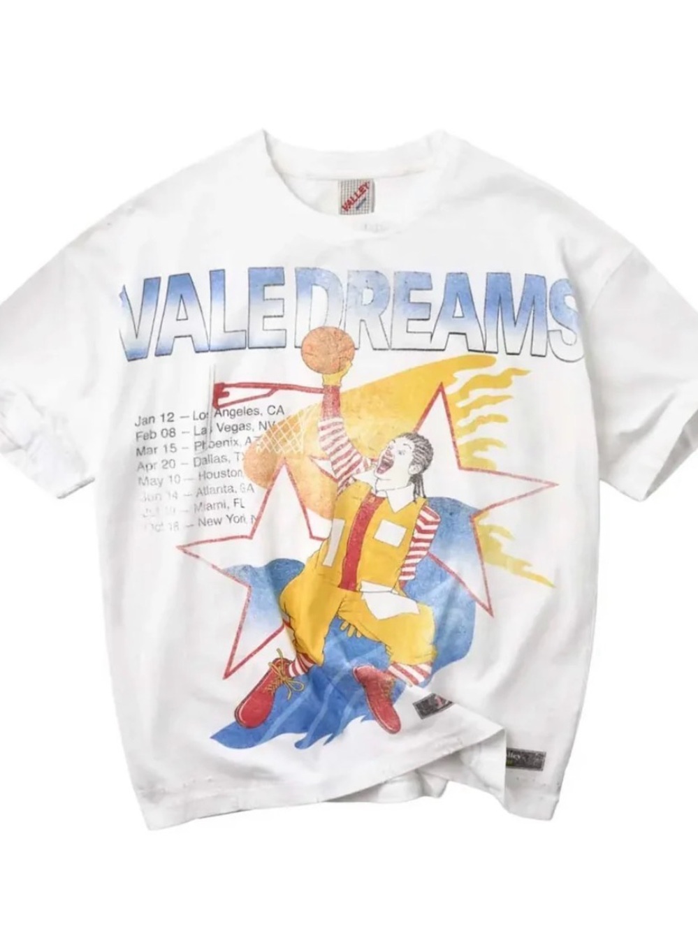 White Graphic 'Vale Dreams' Men's T-Shirt